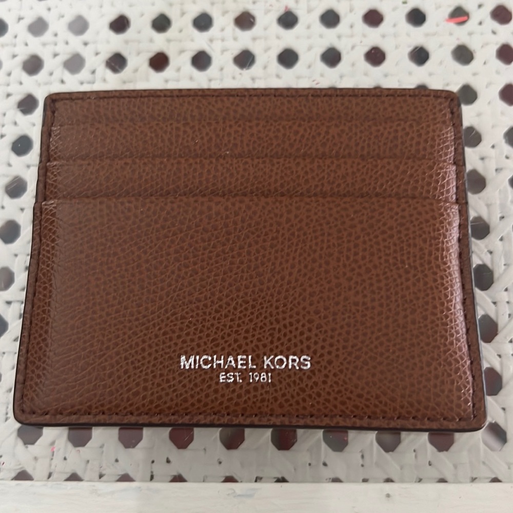 Michael Kors leather card case